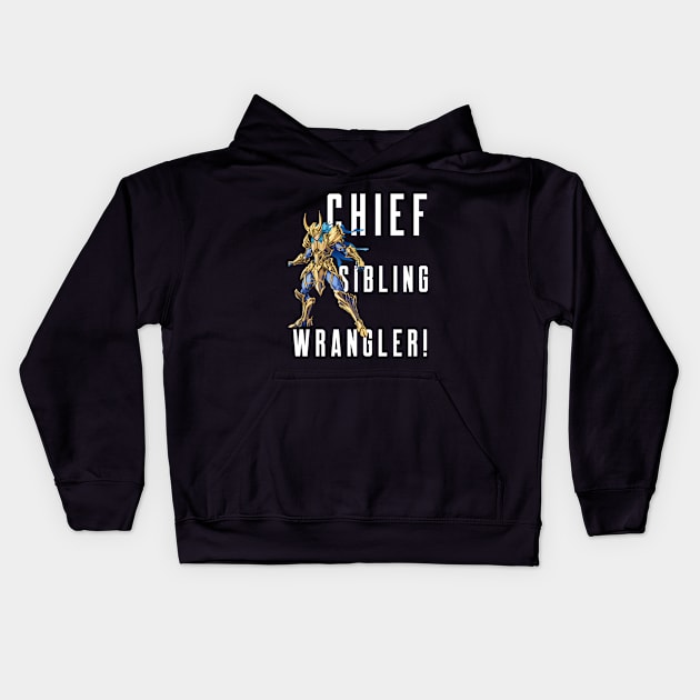 Oldest child the sibling wrangler Kids Hoodie by Hermit-Appeal